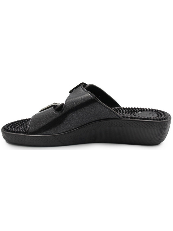 Klapki Damskie Fakirki 03/C2F Glitter Nero SILVA