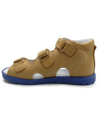 Sandały profilaktyczne dla chłopca ze skóry naturalnej Kornecki OR 103 rudy