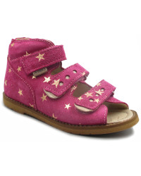 Sandałki Ortopedyczne Dla Dziewczynek W Gwiazdki Do Przedszkola Ameko