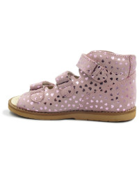 Sandałki w serduszka dla dziewczynek z obcasem thomasa do szkoły przedszkola Ameko