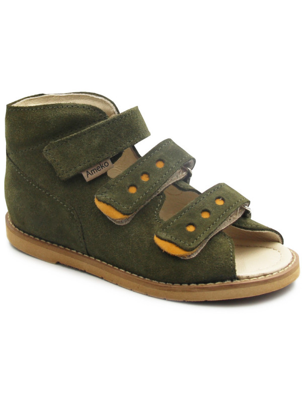 Papcie Korekcyjne Do Szkoły Dla Chłopca Khaki Na Rzepy Ameko 2020