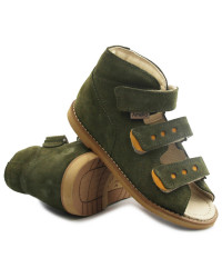 Papcie Korekcyjne Do Szkoły Dla Chłopca Khaki Na Rzepy Ameko 2020