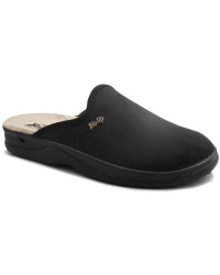 Czarne klapki kapcie męskie Bio Up GE 617 Strech Nero Black