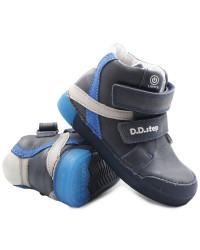 Buty Na Jesień Dla Chłopca DD Step a068-398M Royal Blue Świecąca Podeszwa LED