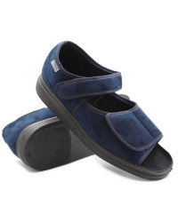 Komfortowe miękkie sandały dla seniora obuwie domowe DR ORTO 989M004