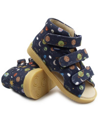 Kapcie Do Szkoły i Przedszkola Dla Chłopca Mido 816 Space Kosmos