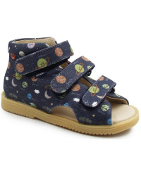 Kapcie Do Szkoły i Przedszkola Dla Chłopca Mido 816 Space Kosmos