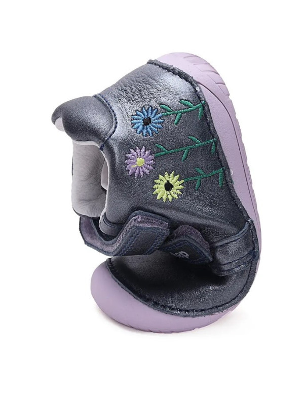 Buty Na Wiosnę Dla Dziewczynki Kwiatuszki BAREFOOT DD STEP S070-42771AQ