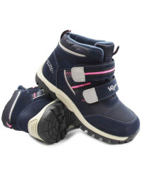 Zimowe buty dla dziewczynki Wojtyłko 4z21037g granat