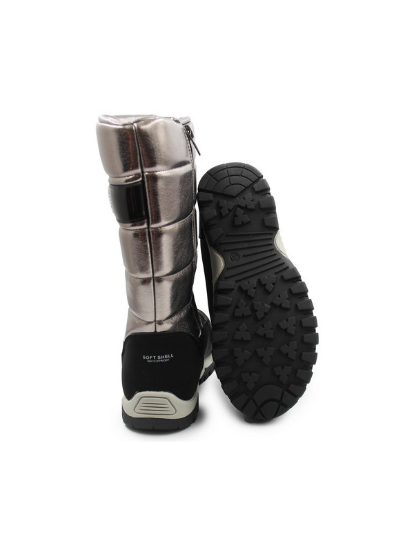 Śniegowce Wysokie Dziewczęce Ocieplane Kozaki Wojtyłko 5z24100 Złoty