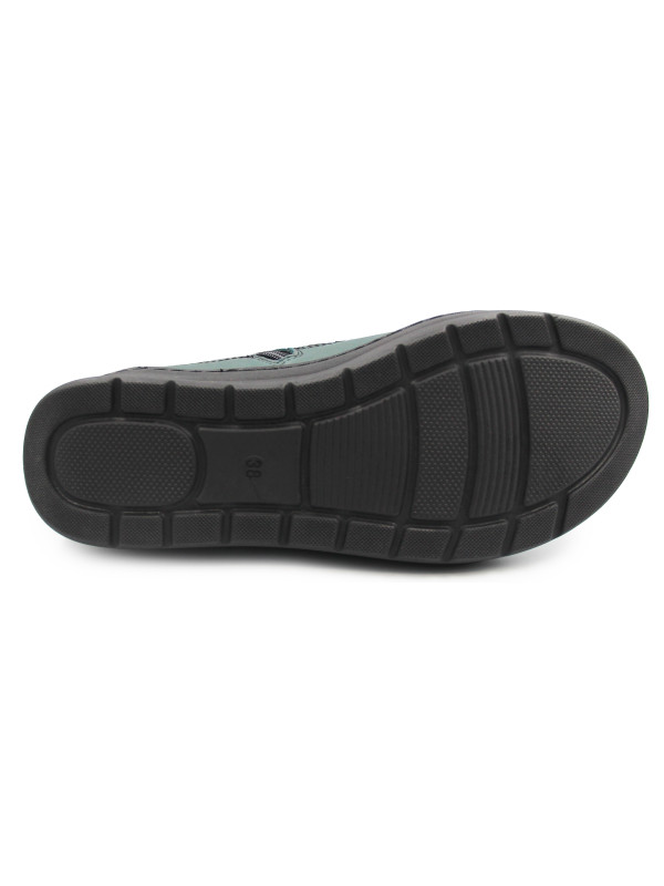 Ocieplone Buty Damskie Na Zimę Sznurowane Helios 553 Zielony