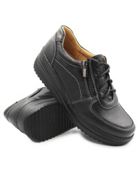 Skórzane Buty Damskie Na Jesień Czarne Helios 419