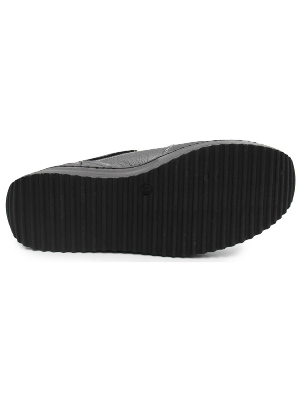 Skórzane Buty Damskie Na Jesień Czarne Helios 419