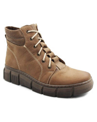 Damskie Buty Na Zimę Ocieplane Botki Helios 562 S.C. Beż