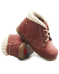 Ocieplane buty dla dziewczynki na jesień i zimę Emel es 2440C-4