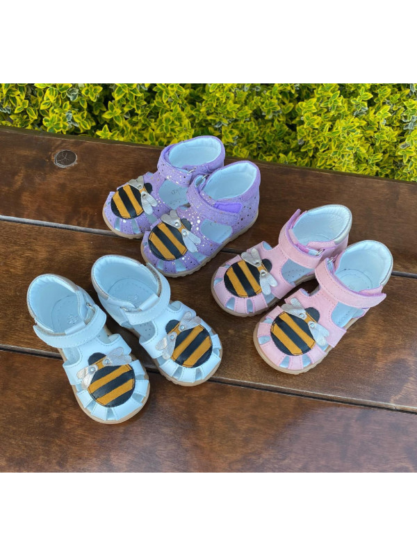 Buty Na Lato Dla Dziewczynki Sandały Ameko a6 Bee-Lilac