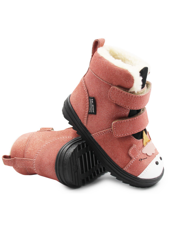 Buty Na Zimę Dla Dziewczynki z Jednorożcem Mido 22-27 Salomon Brokat