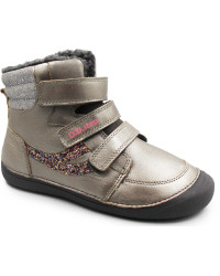 Dziewczęce Buty Zimowe Ocieplane Barefoot Młodzieżowe Zimowe DD STEP W063-4274CL