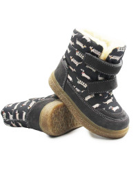 Śniegowce Chłopięce Ocieplane Mido 22-40 32-40 Doggy Gray