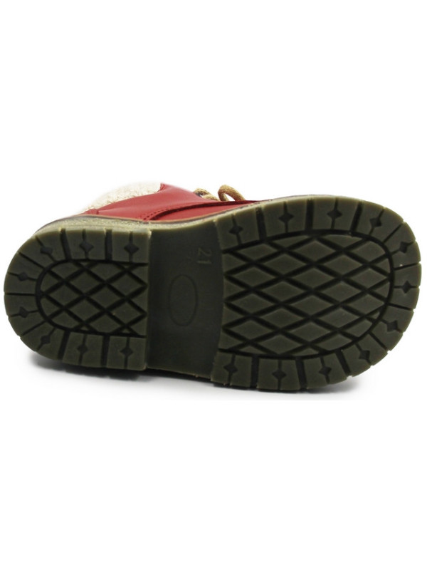 Ocieplane Czerwone Kozaki Dziecięce Emel e 2540a-4