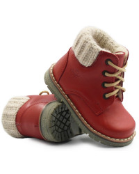 Ocieplane Czerwone Kozaki Dziecięce Emel e 2540a-4