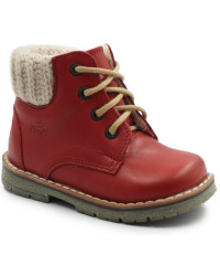 Ocieplane Czerwone Kozaki Dziecięce Emel e 2540a-4