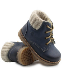 Buty Na Jesień Zimę Ocieplane Kozaki Sweterkowe Emel e 2540a-6