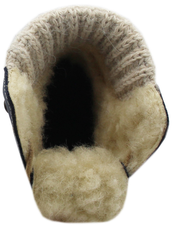 Buty Na Jesień Zimę Ocieplane Kozaki Sweterkowe Emel e 2540a-6