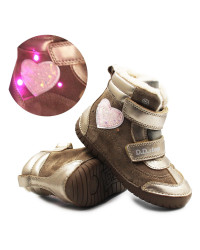 Buty Dla Dziewczynki Na Zimę LED DD STEP  W050-42707DM