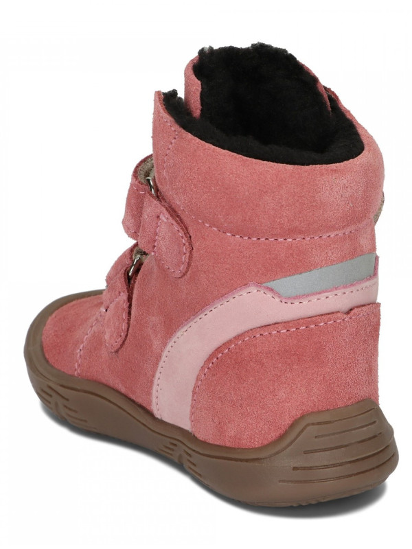 Buty Na Zimę Dla Dziewczynki Barefoot + Wkładka Ocieplana Ameko Dudu-Coral