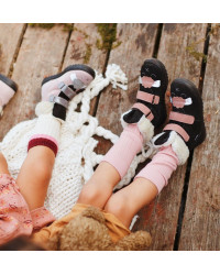 Buty Na Zimę Dla Dziewczynki Kozaczki Mido 22-07 Różowe z Membraną Te-Por