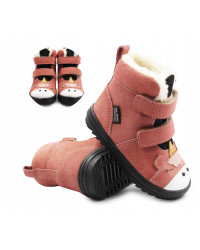 Buty Na Zimę Dla Dziewczynki Mido 42-27 Salmon-Brokat