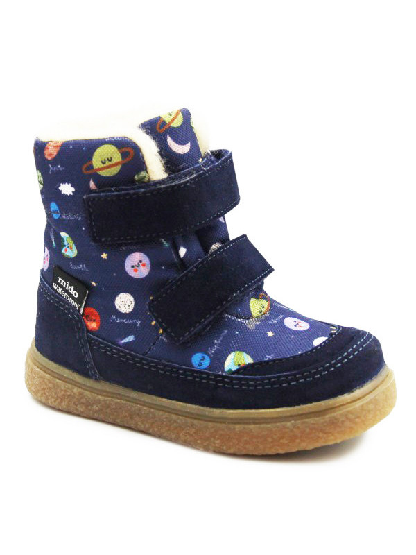 Ciepłe Buty Dla Chłopczyka Na Zimę Ocieplane Mido 22-40 Space Kosmos