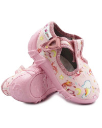 Kapcie dla dziewczynki do przedszkola Wojtyłko Zuzia 22 róż