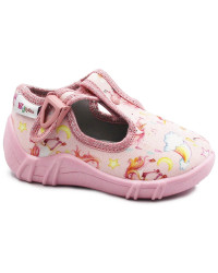 Kapcie dla dziewczynki do przedszkola Wojtyłko Zuzia 22 róż