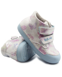 Buty Na Wiosnę Dla Dziewczynki Motylki Srebrne DD STEP S066-51151B