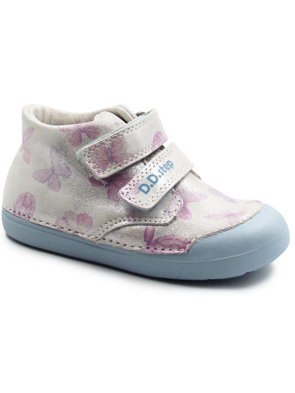 Buty Na Wiosnę Dla Dziewczynki Motylki Srebrne DD STEP S066-51151B