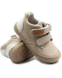 Półbuty Dziecięce Na Rzep Wiosenne Beż Barefoot D.D.STEP S073-51761BM
