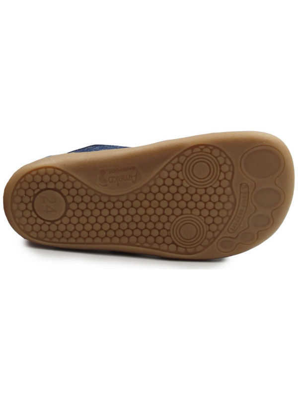 Kapcie Chłopięce Do Szkoły i Przedszkola Elastyczne Barefoot Ameko Piko Jeans