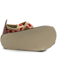 Kapcie Dziewczęce Do Szkoły i Przedszkola Barefoot Ameko Piko Hearts