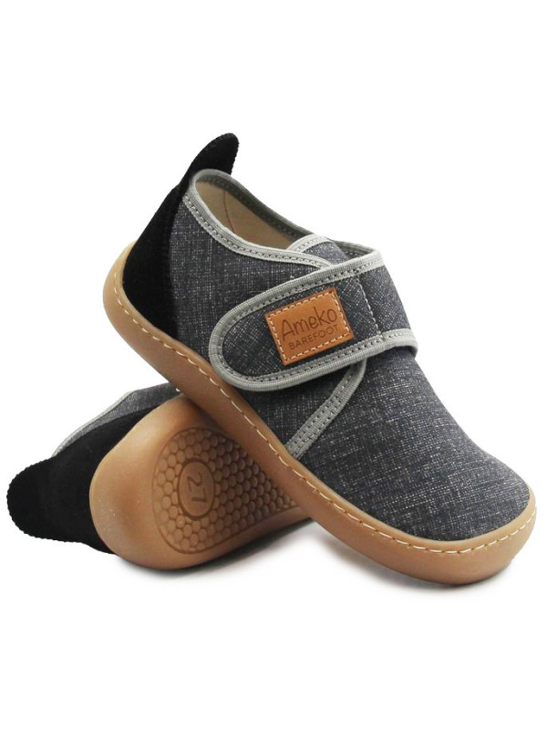 Kapcie Dla Chłopca Do Szkoły i Przedszkola Ameko Piko-antracyt