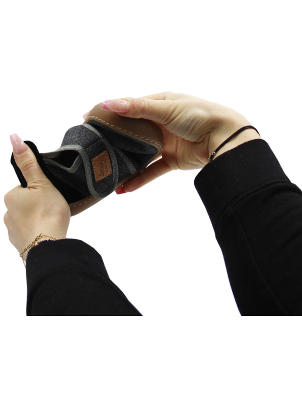 Kapcie Dla Chłopca Do Szkoły i Przedszkola Ameko Piko-antracyt