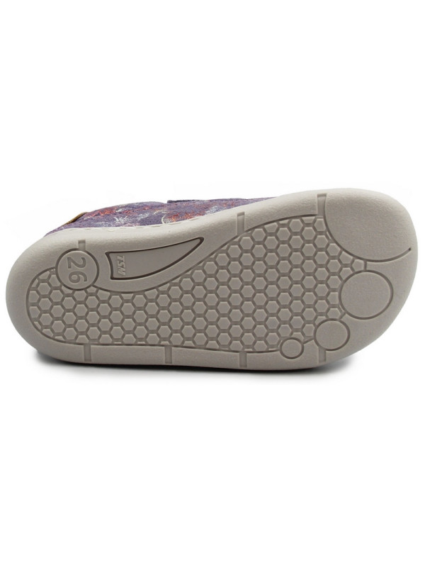 Buty Dla Dziewczynki Na Wiosnę Jamet 2219 Fioletowe w Kwiatki