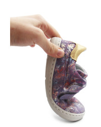 Buty Dla Dziewczynki Na Wiosnę Jamet 2219 Fioletowe w Kwiatki