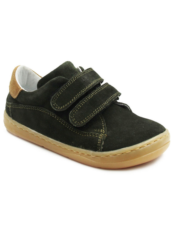 Chłopięce Buty Na Wiosnę Barefoot Jamet 2219 Zielony Welur