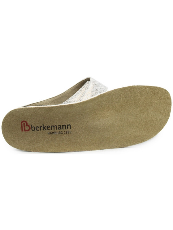 Klapki dla kobiet z miękkiej skóry naturalnej na lato Berkemann Daria 01002-431