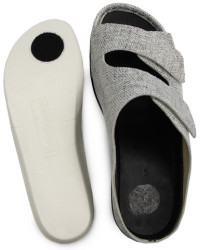 Klapki dla kobiet z miękkiej skóry naturalnej na lato Berkemann Daria 01002-431