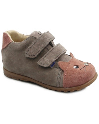 Buty dla dziewczynki na Wiosnę Półbuty Ameko Kiti Szary