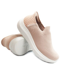 Damskie Buty Na Wiosnę Sportowe Skechers Wojtyłko 7A25388R Pudrowy Róż Do szkoły