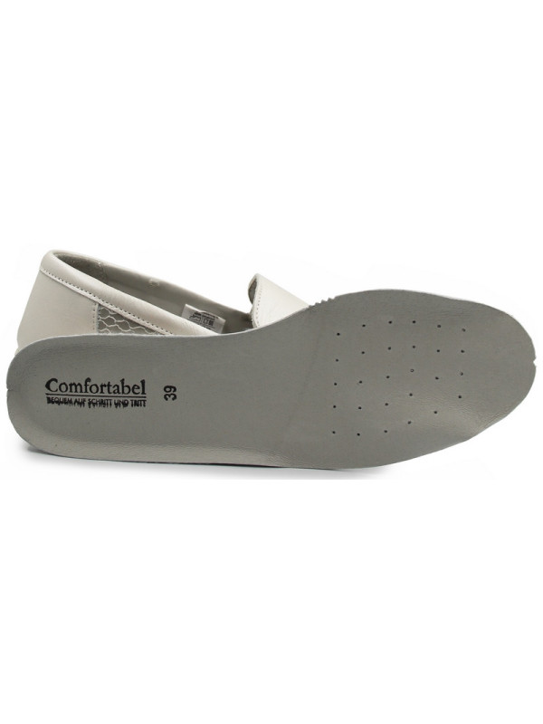 Eleganckie białe wygodne półbuty dla kobiet na jesień Comfortabel 942198-92